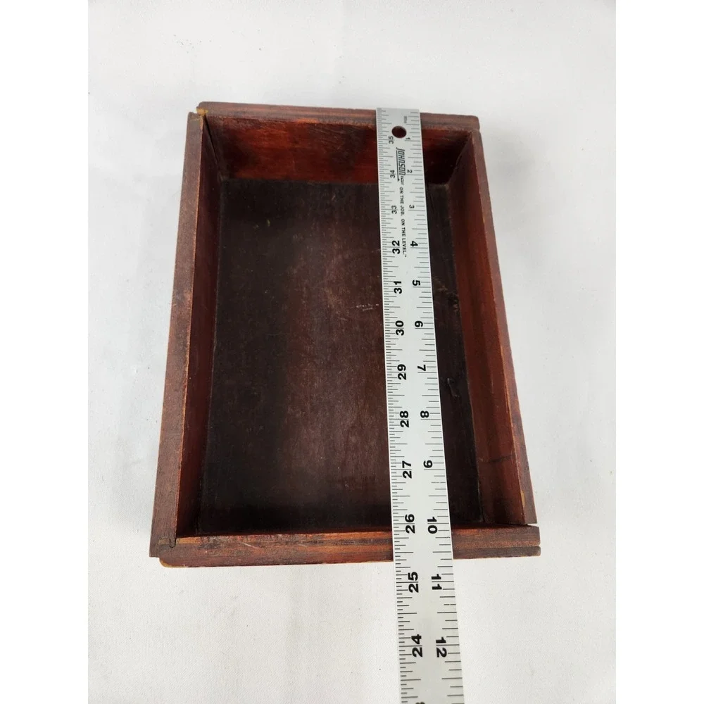 VTG Antique Wood Drawer Tray *Needs Repair* Handmade Small Box Divider‎